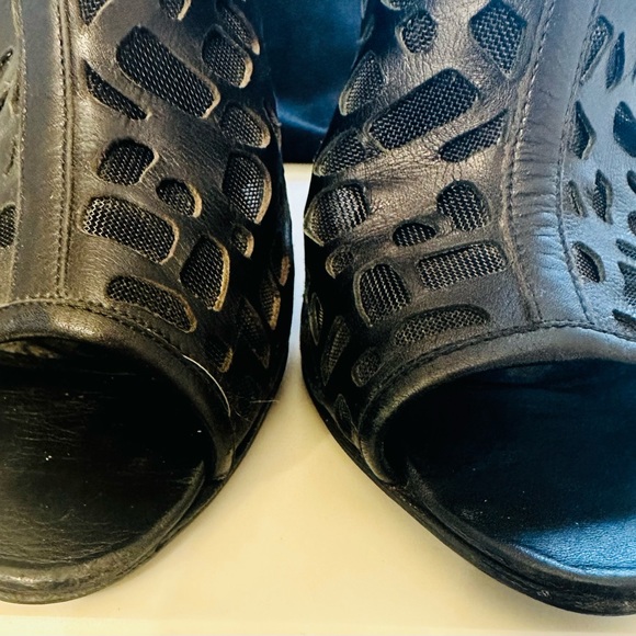 Authentic Chanel Open Toe Shoe Boots - Picture 3 of 10